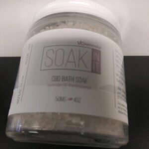 VCnaturalzs SOAK IN IT CBD BATH SOAK Lavender & Frankincense 50mg 40oz